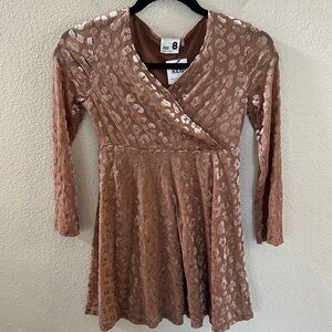 NEW Cotton On Kids Coco Jumbo Dixie Leopard Rochelle Long Sleeve Dress Size 8